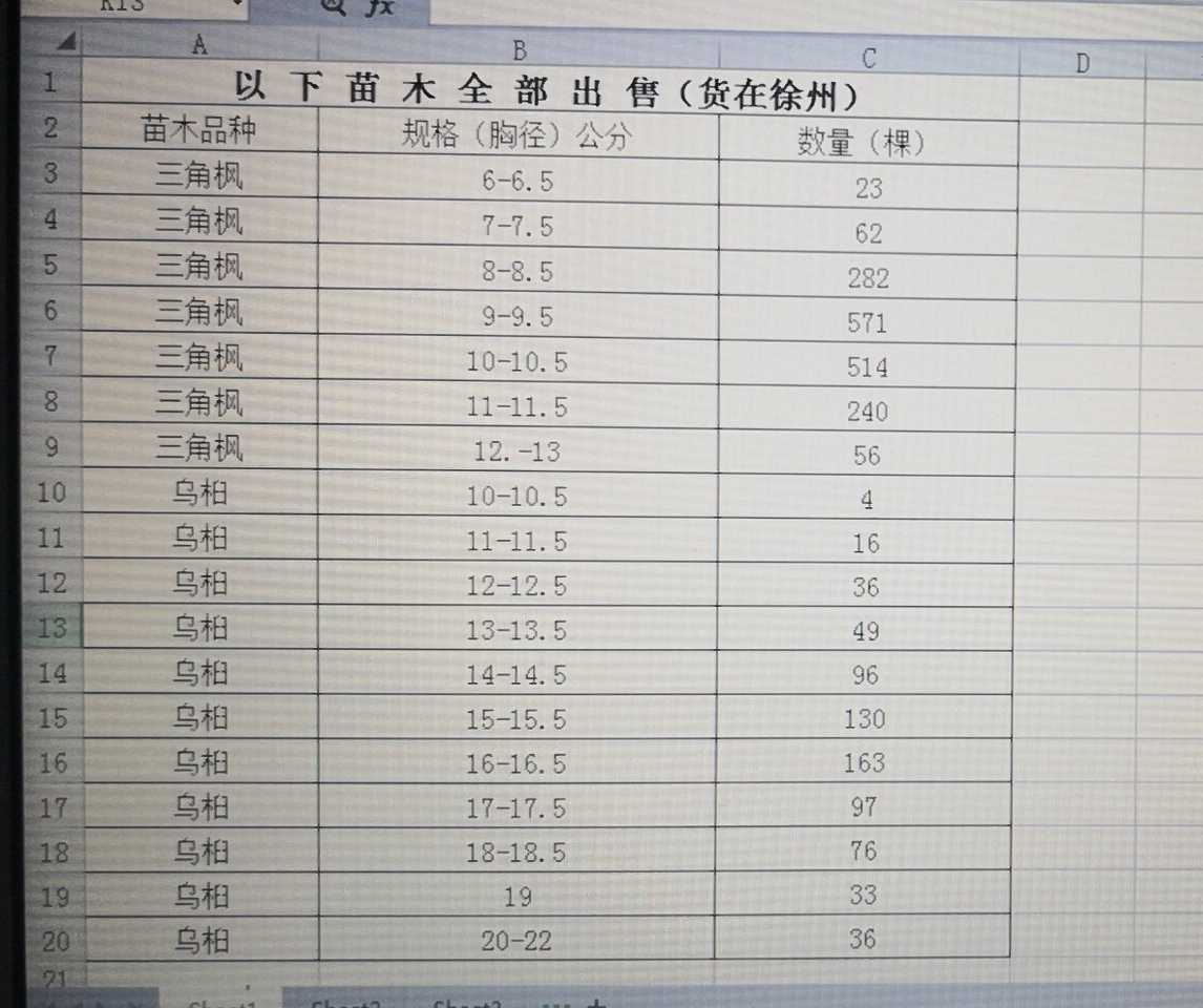 苗木出售