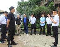 陕西省安康市汉滨区代表团一行参观调研夏溪花木市场