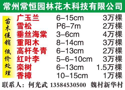 常州常恒园林花木科技有限公司图片