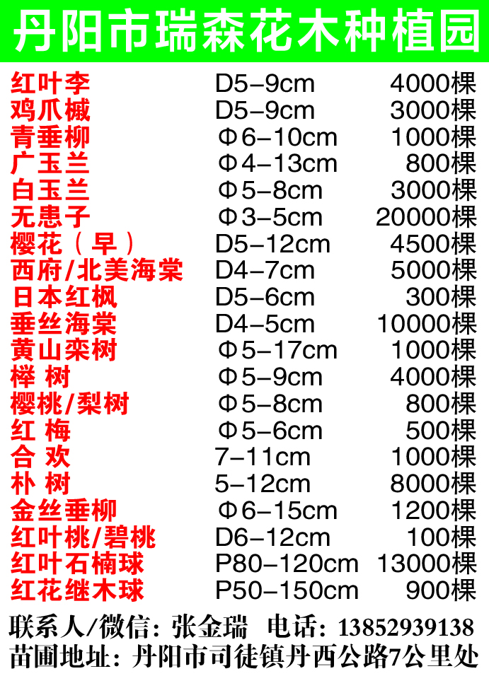 丹阳市瑞森花木种植园