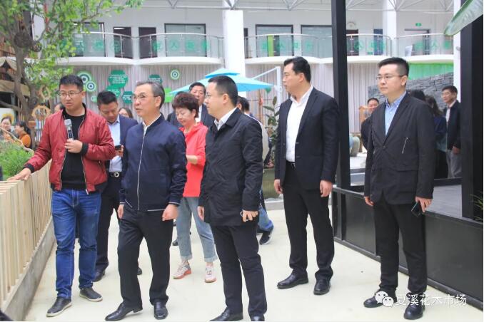 武进区人大代表们来夏溪花木市场调研